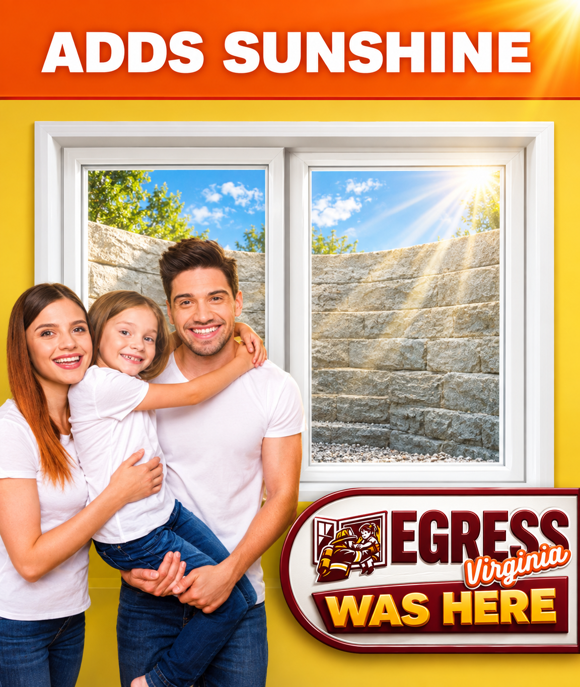 Egress windows add natural light and sunshine to your basement - Egress Virginia
